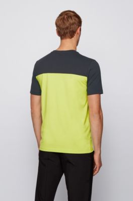 hugo boss yellow t shirt