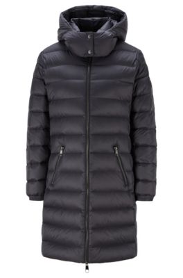 BOSS - Long-length packable coat in 