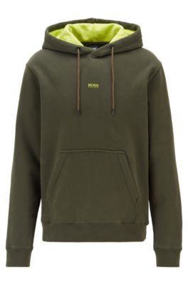 green hugo boss hoodie