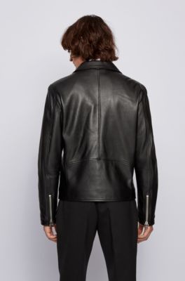 hugo boss men's leather jacket sale