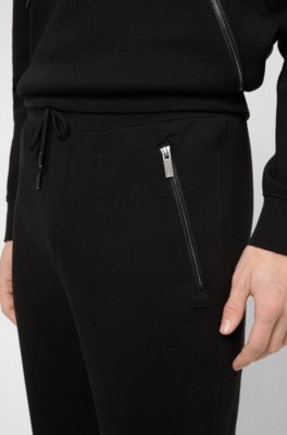 hugo boss joggers with zip pockets