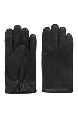 Gants en cuir de chèvre à la doublure riche en laine