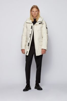 hugo boss white coat