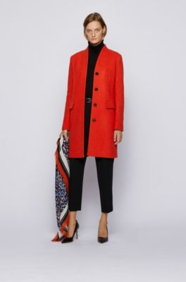 hugo boss wool coat womens