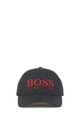 red hugo boss cap