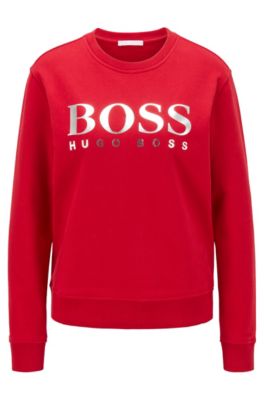 hugo boss sweatshirt red