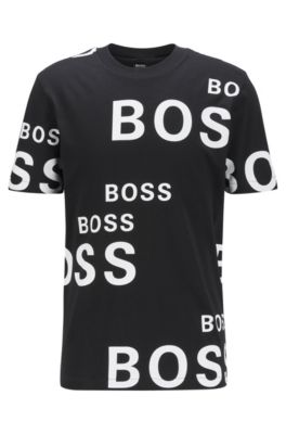 white and black hugo boss t shirt