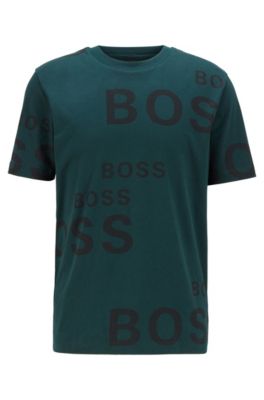 boss t shirt green