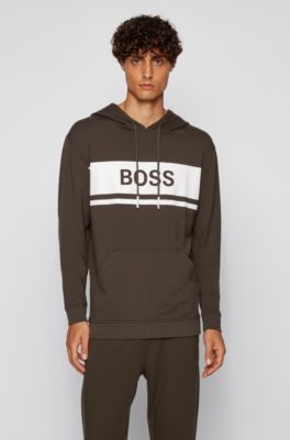 Logo hoodie in lightweight French terry