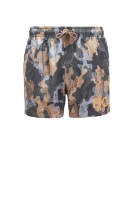 hugo boss camo swim shorts