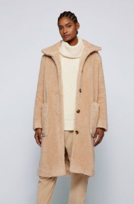 light beige long coat