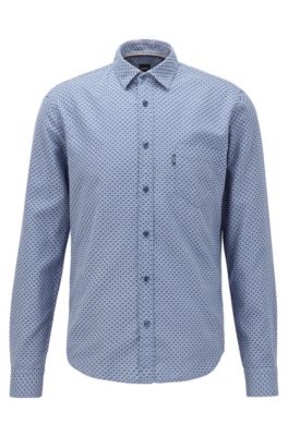 blue hugo boss shirt