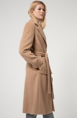 hugo boss brown coat