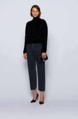 relaxed fit cropped jeans