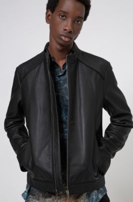 hugo boss nappa leather jacket