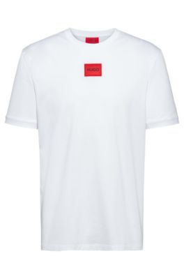 hugo boss white v neck t shirt