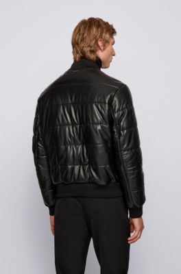 hugo boss perforated leather jacket