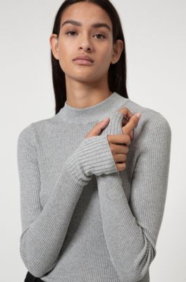 hugo boss mock neck sweater