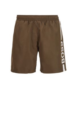 hugo boss khaki swim shorts