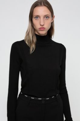 hugo boss mock neck sweater