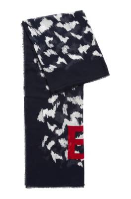 Foulard léger en coton et modal, avec imprimé de la collection