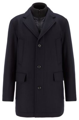 BOSS - Coat in wool blend with cashmere 