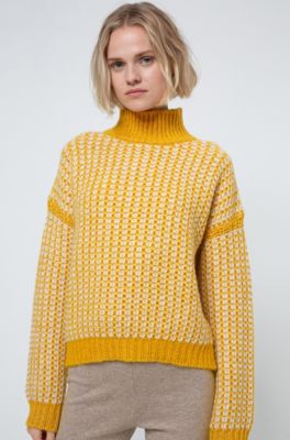 hugo boss yellow sweater