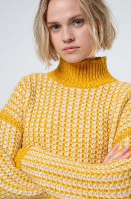 hugo boss yellow jumper