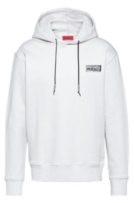 hugo boss white hoodie rocky