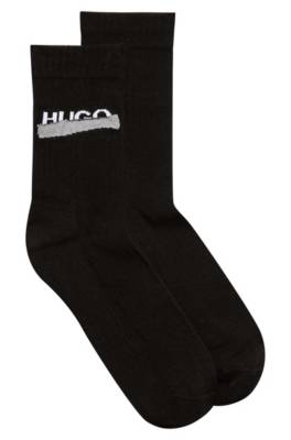 Chaussettes mi-mollet côtelées avec logo de la nouvelle saison