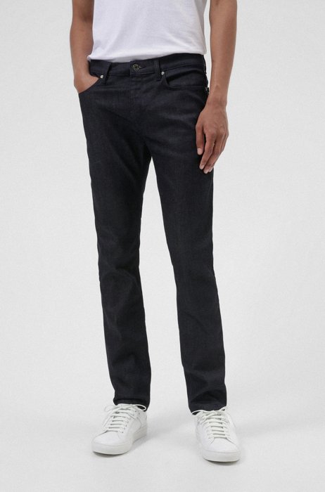 Slim-fit jeans van donkerblauw stretchdenim, Donkerblauw