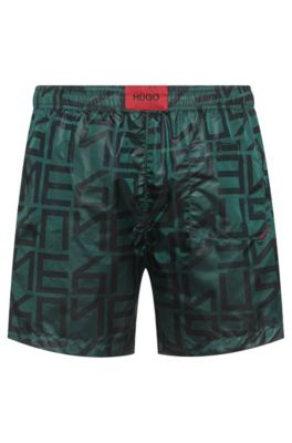 green hugo boss shorts