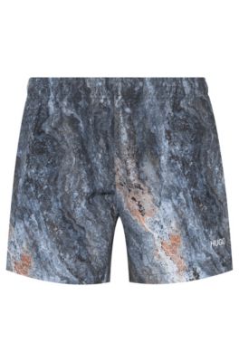 denim look swim shorts