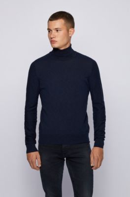 slim fit roll neck