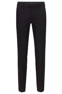 black slim fit trousers