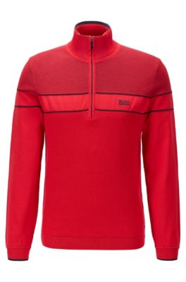 red hugo boss sweater