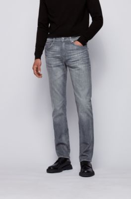 silver grey jeans