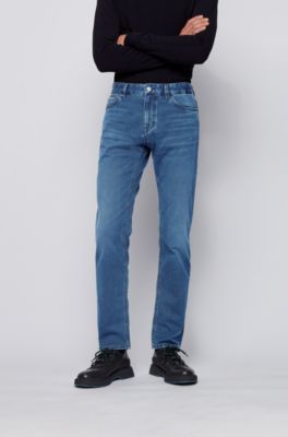 full blue stretch jeans