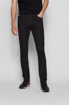 BOSS - Tapered-fit jeans in black-black 