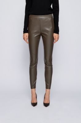 green leather trousers