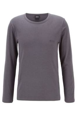 T-shirt à manches longues en coton mélangé