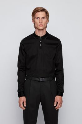 hugo boss slim fit mercerised