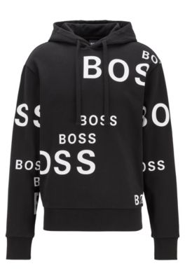 boss hoodie black