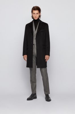 Regular-fit jacket in a tweed wool blend