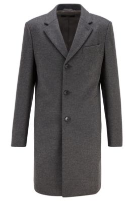 hugo boss wool overcoat