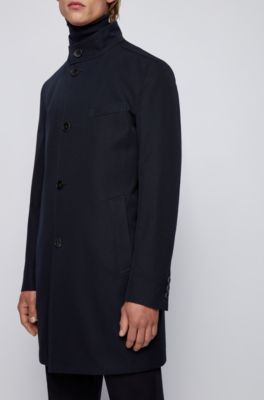 hugo boss crombie coat