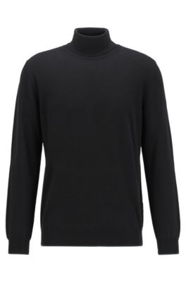 black turtleneck hoodie