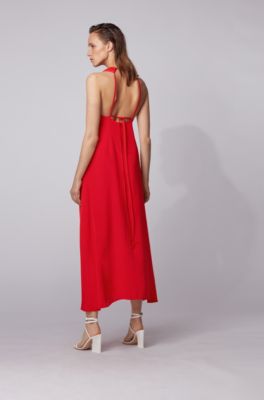 hugo boss red dress