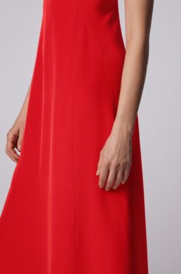 hugo boss burgundy dress