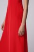 Long-length silk dress with strappy open back, Red